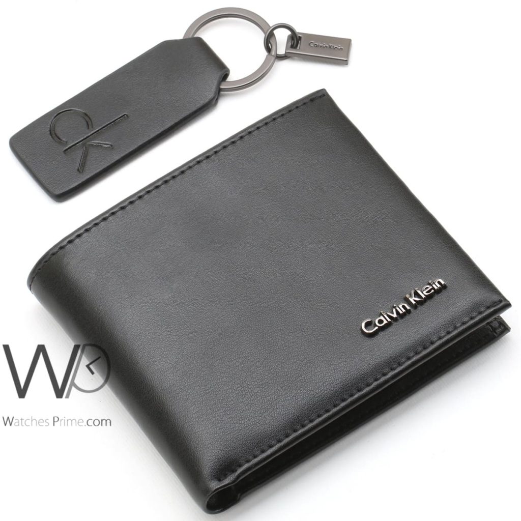 Calvin klein black wallet and keychain men | Watches Prime