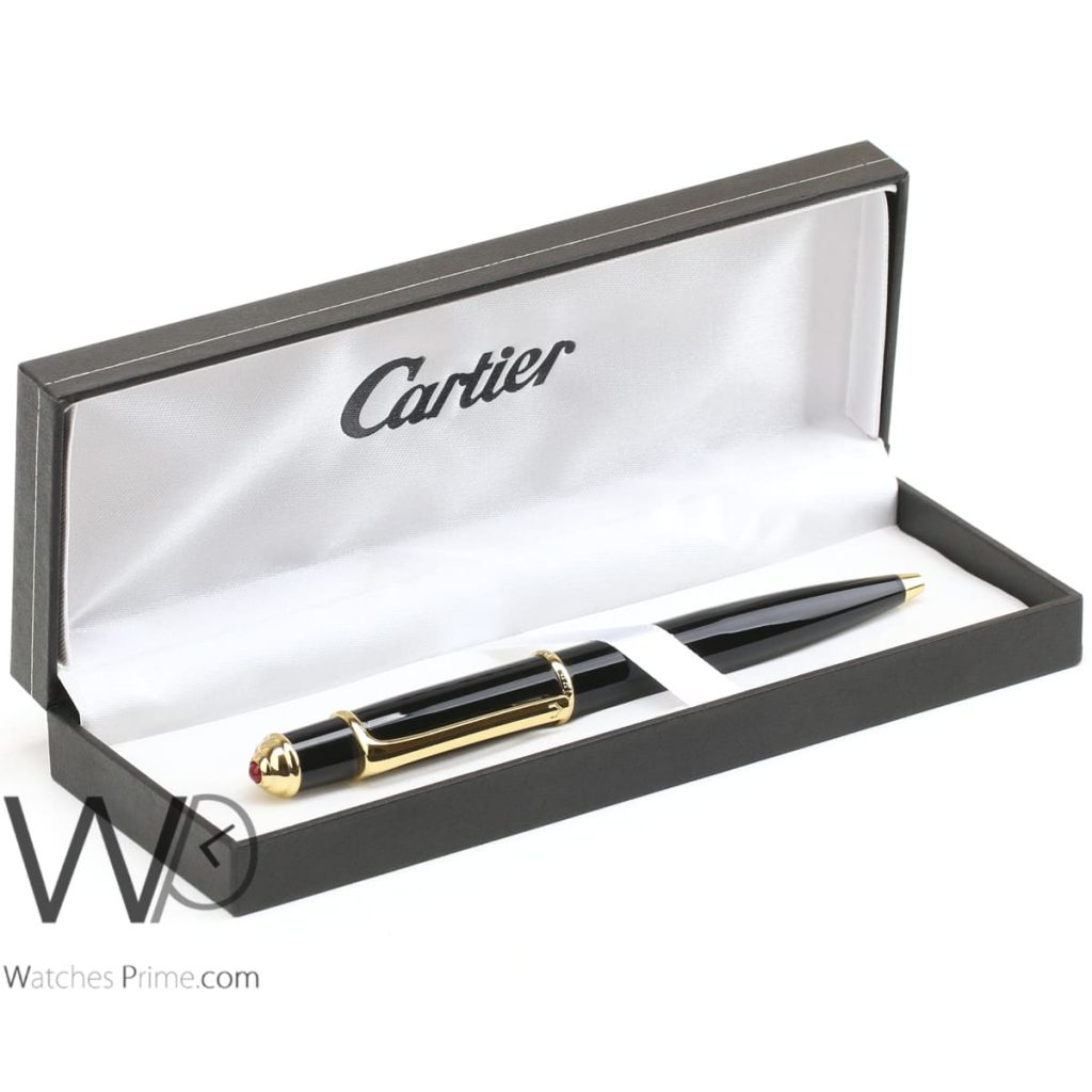 Cartier black ball point ink pen | Watches Prime