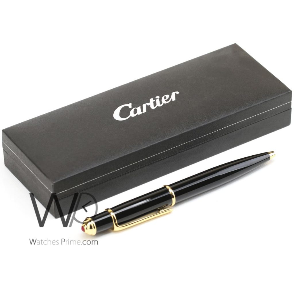 Cartier black ball point ink pen | Watches Prime