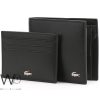 Lacoste wallet for men black | Watches Prime
