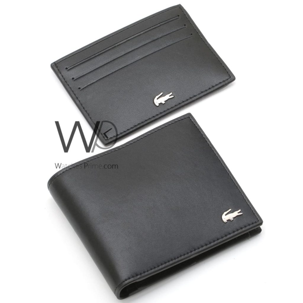 Lacoste wallet for men black | Watches Prime