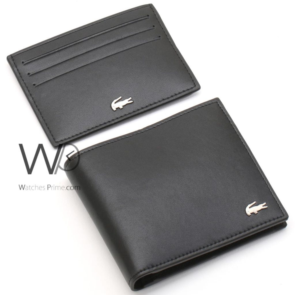 Lacoste wallet for men black | Watches Prime