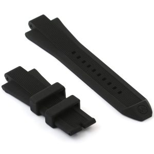 Black michael kors rubber watch strap