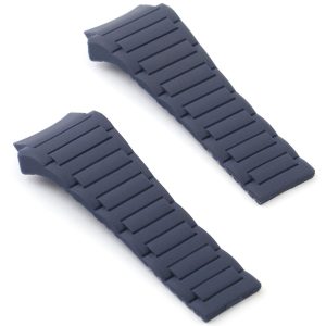 Blue porsche design rubber watch strap