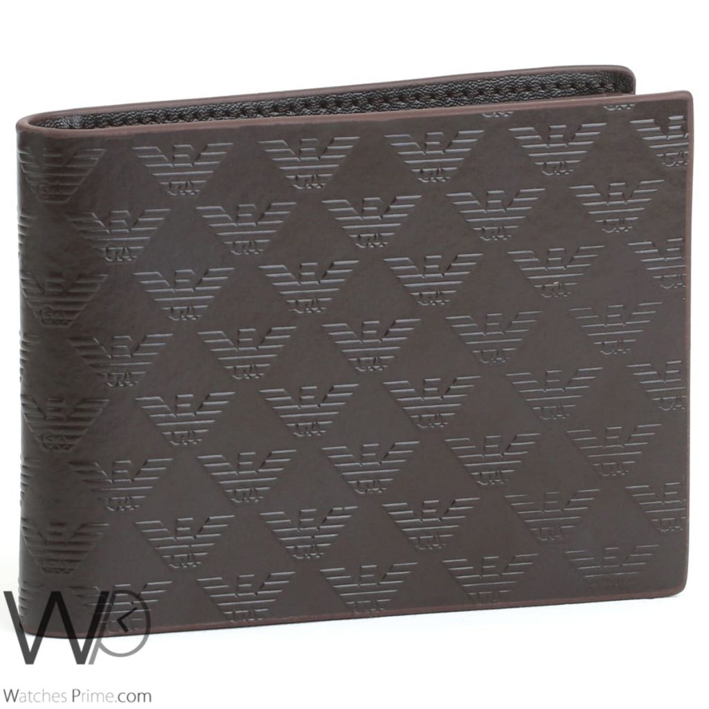 Giorgio Armani wallet for men brown | Watches Prime