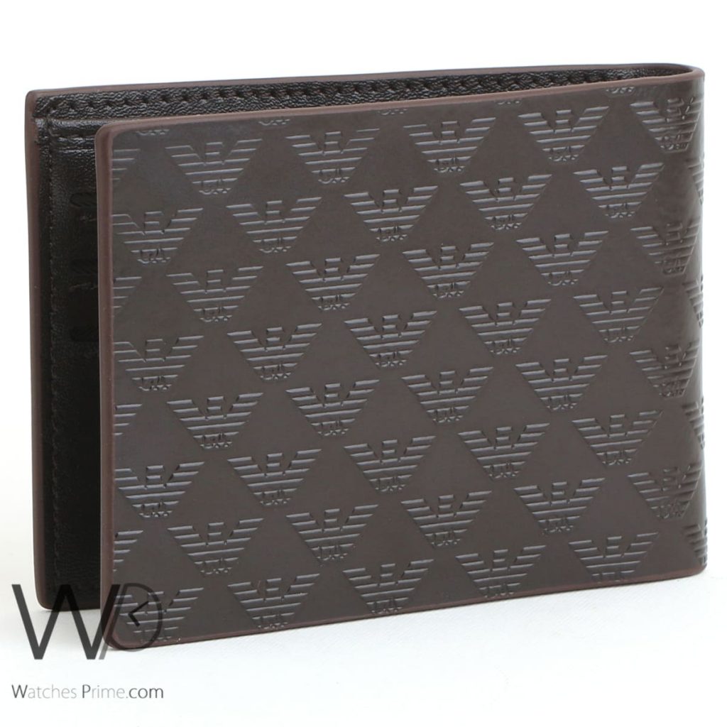 Giorgio Armani wallet for men brown | Watches Prime