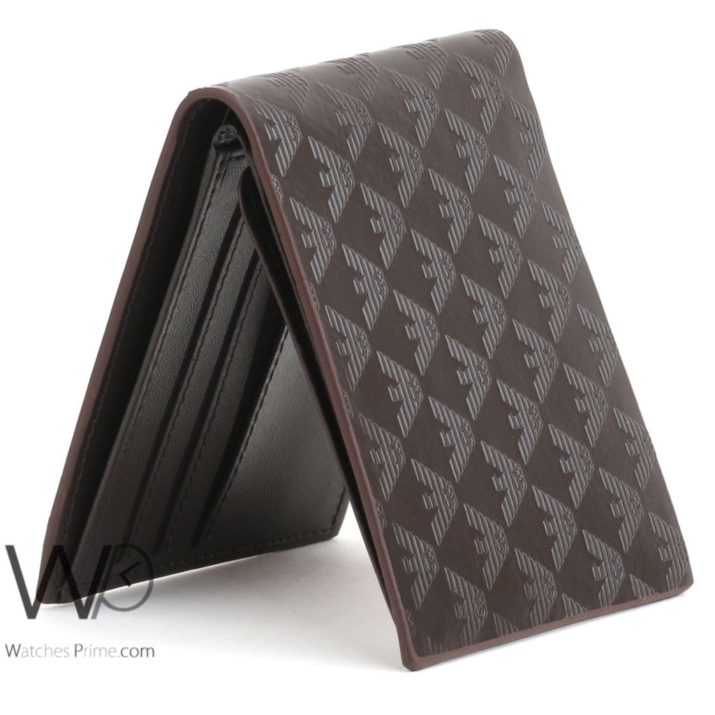Giorgio Armani wallet for men brown | Watches Prime