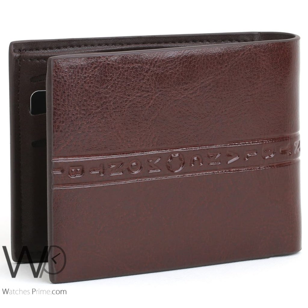 Mont blanc leather wallet for men brown | Watches Prime