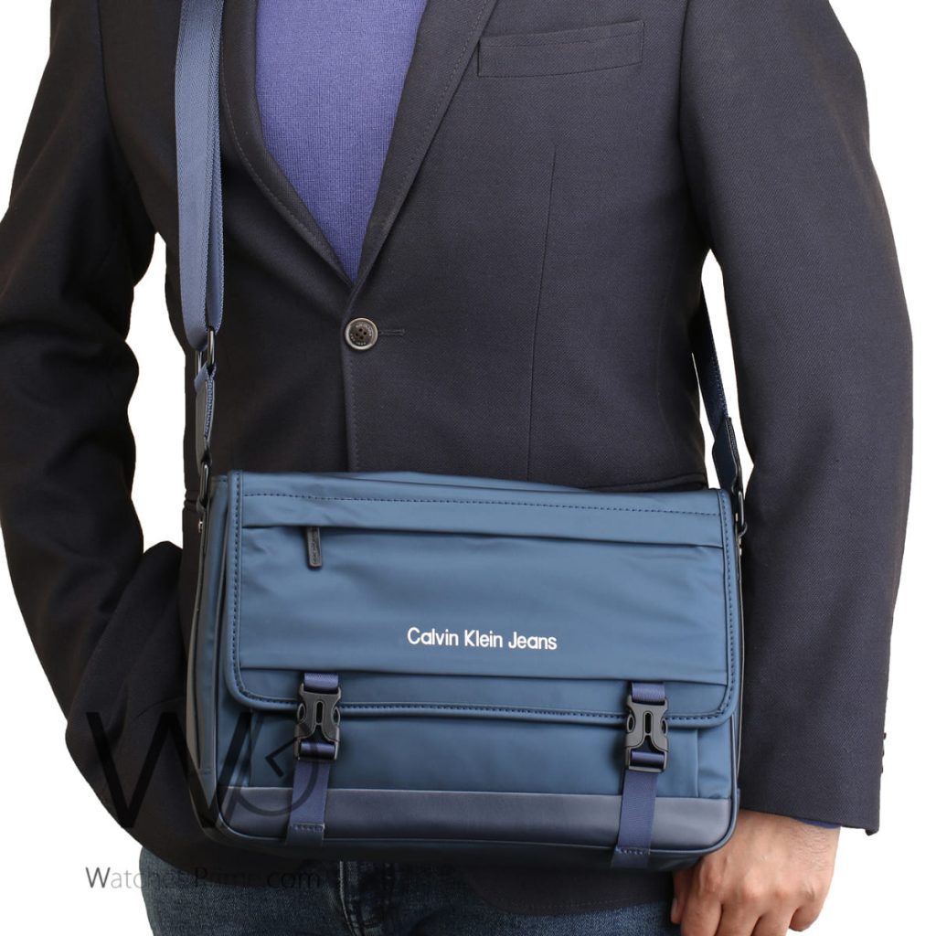 Calvin Klein CK crossbody bag men blue | Watches Prime