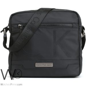 Crossbody messenger calvin klein jeans black bag for men ck