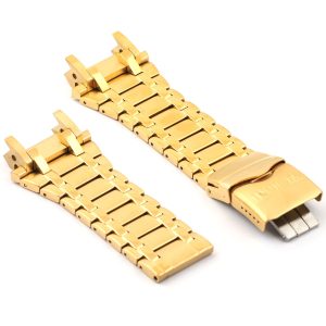 Gold metal stainless steel invicta watch strap