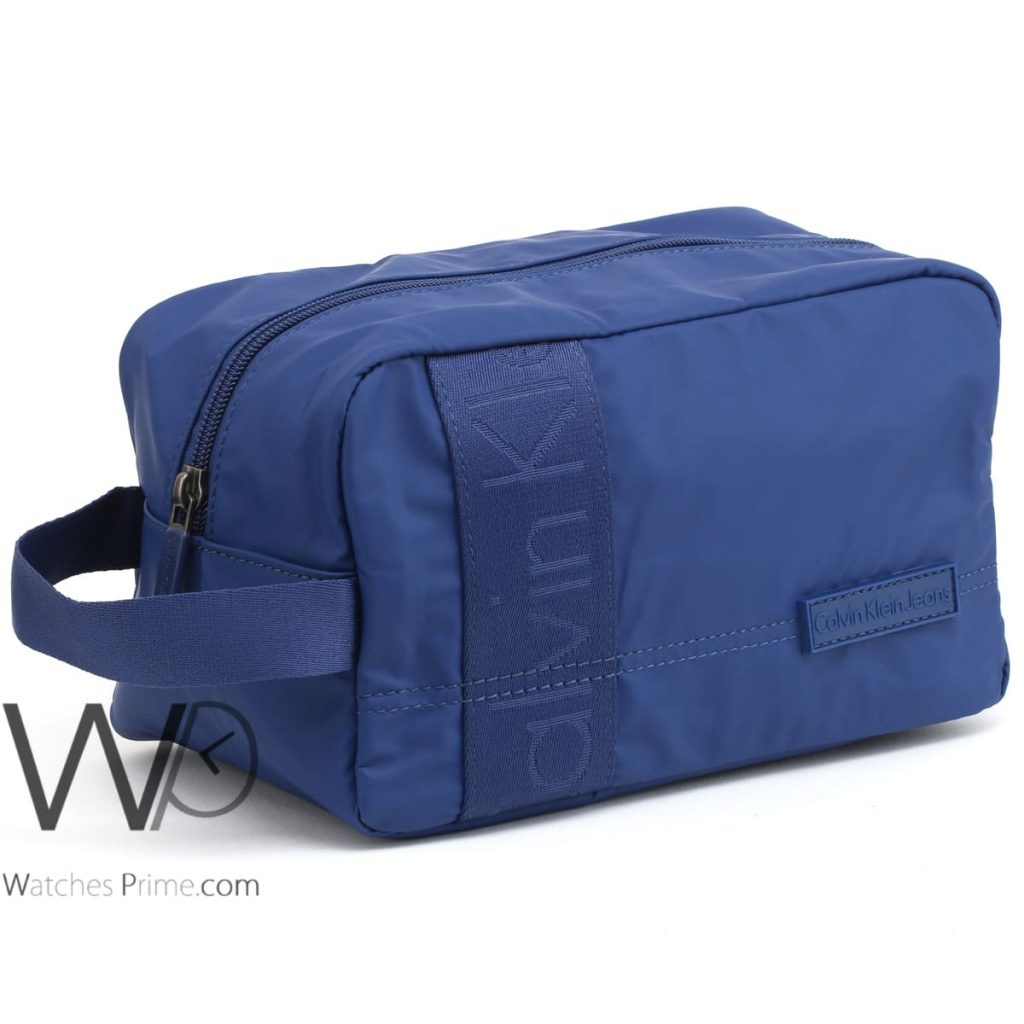 Calvin Klein hand bag blue for men | Watches Prime
