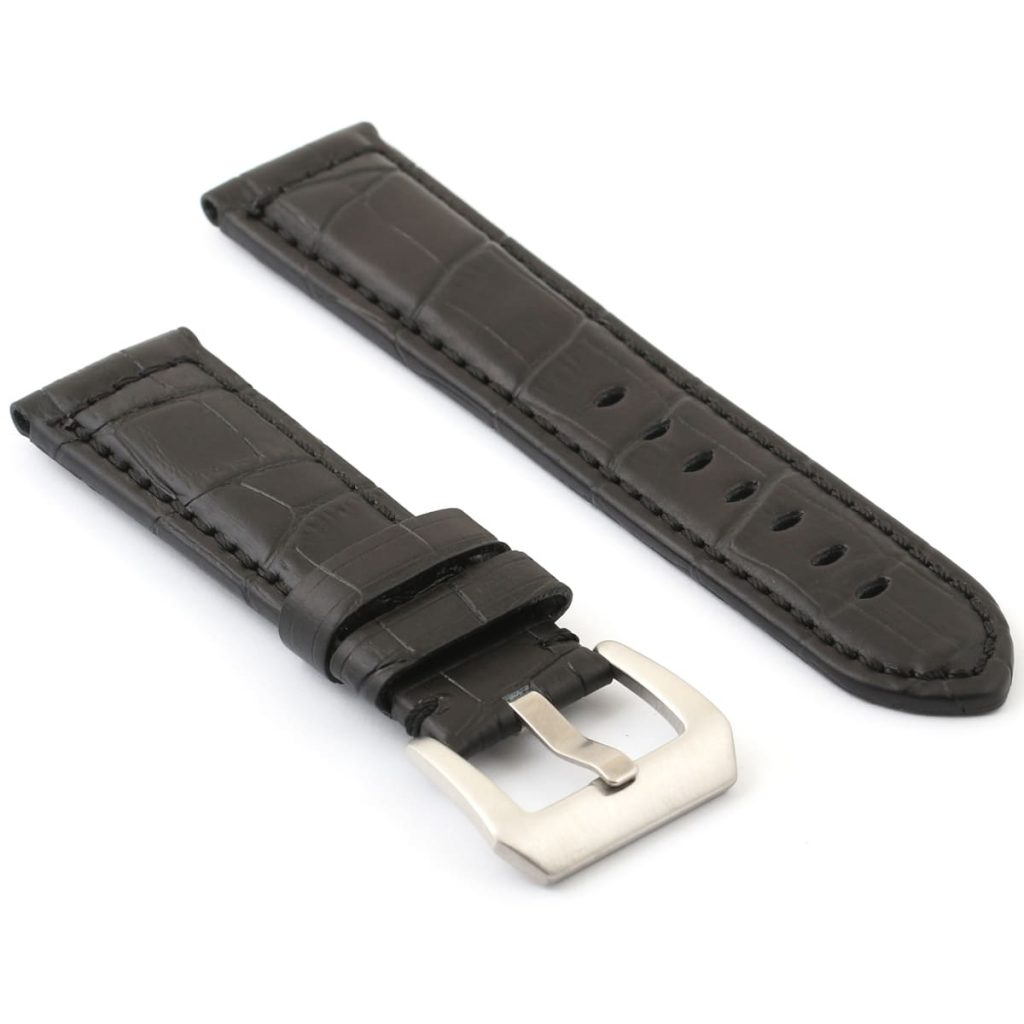 Leather watch strap black | Watches Prime
