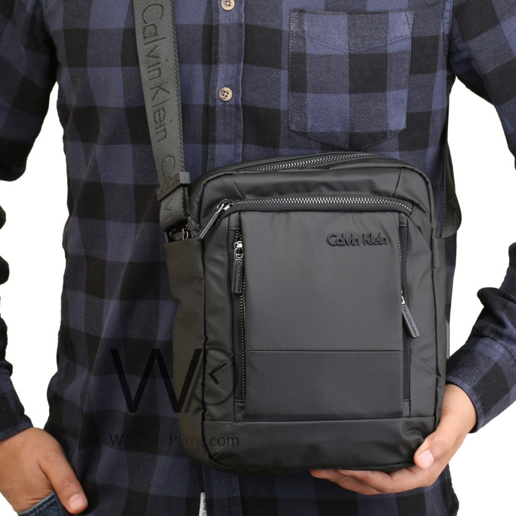 Calvin Klein CK cross body Bag men black | Watches Prime