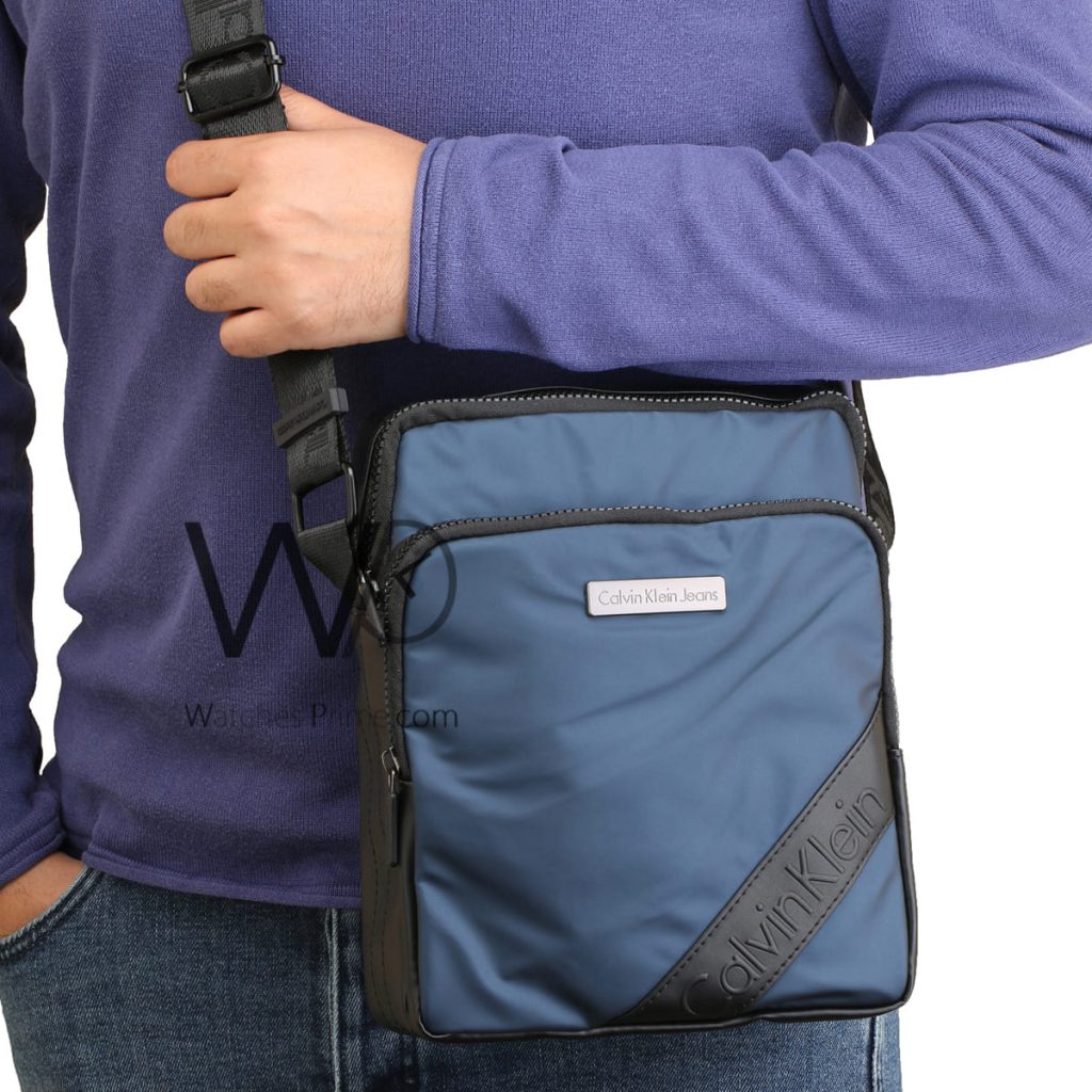Calvin Klein CK blue crossbody bag men | Watches Prime