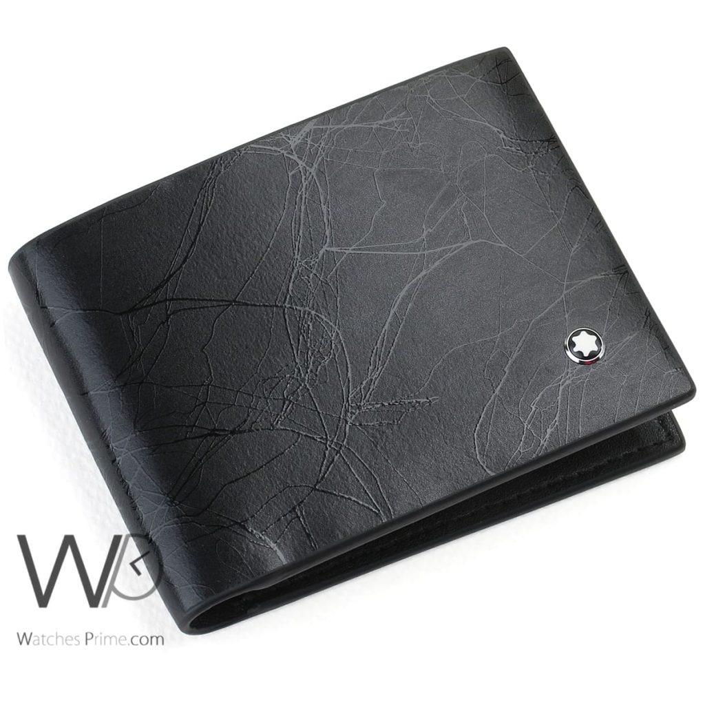 Mont blanc black wallet for men | Watches Prime