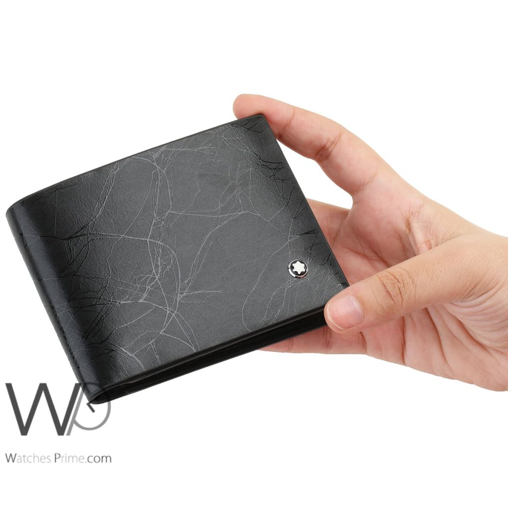 Mont blanc black wallet for men | Watches Prime