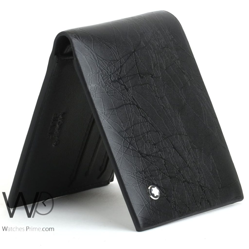 Mont blanc black wallet for men | Watches Prime