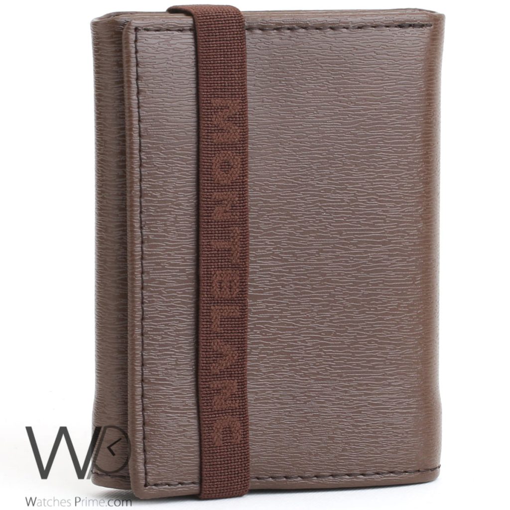 Mont blanc brown leather wallet for men | Watches Prime