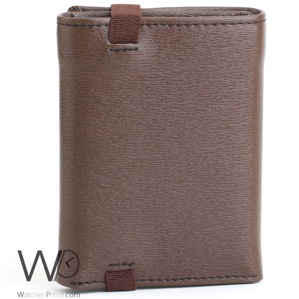 Mont blanc brown leather wallet for men | Watches Prime