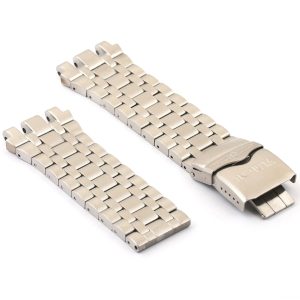 Silver stainless steel metal invicta watch strap