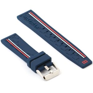 Tommy Hilfiger Rubber Black Watch Strap | Watches Prime