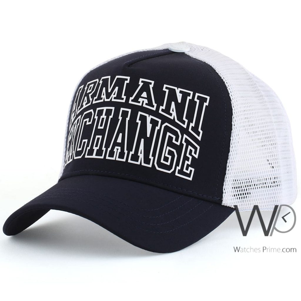 Armani Exchange blue and white cap AX for men | Watches Prime