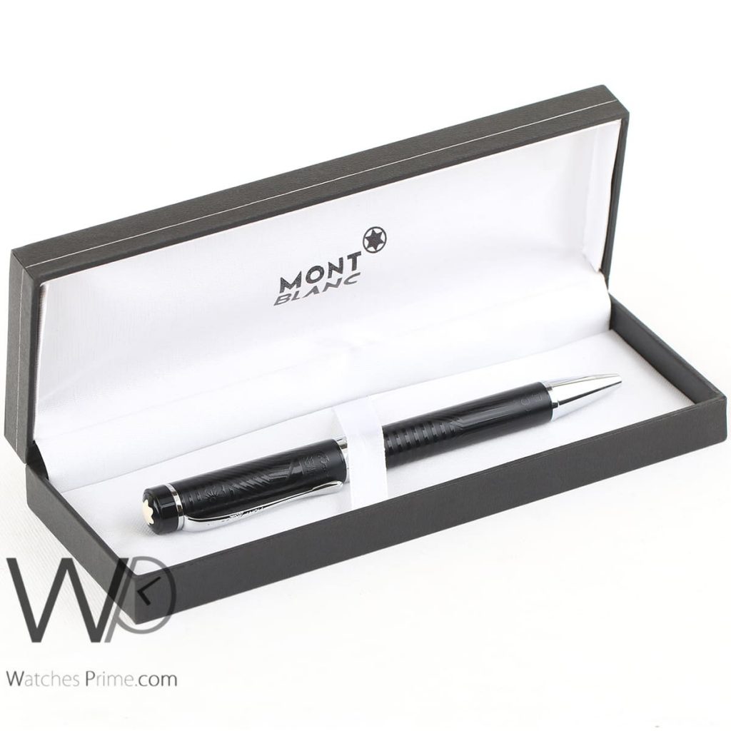 mont blanc ball point ink pen black | Watches Prime
