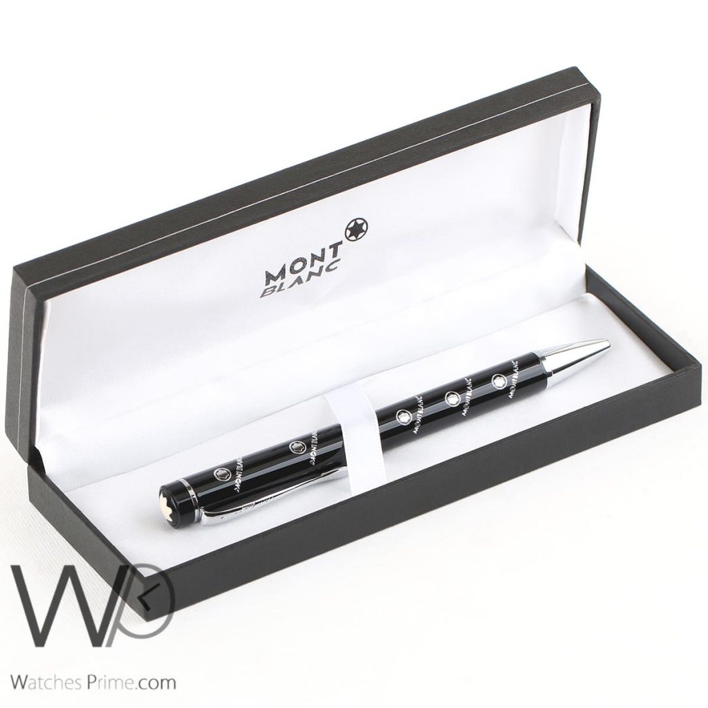mont blanc black ball point ink pen | Watches Prime