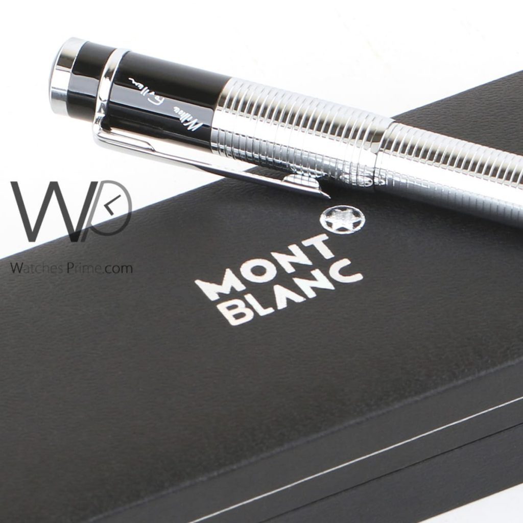 قلم مون بلو mont blanc فضي حبر | واتشز برايم