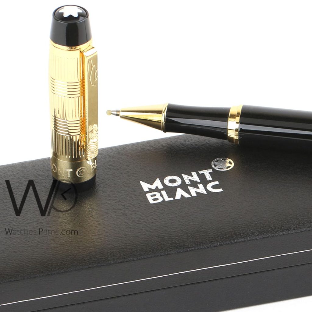 قلم حبر اسود و ذهبي mont blanc مون بلو | واتشز برايم