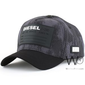 Gray black diesel cap men