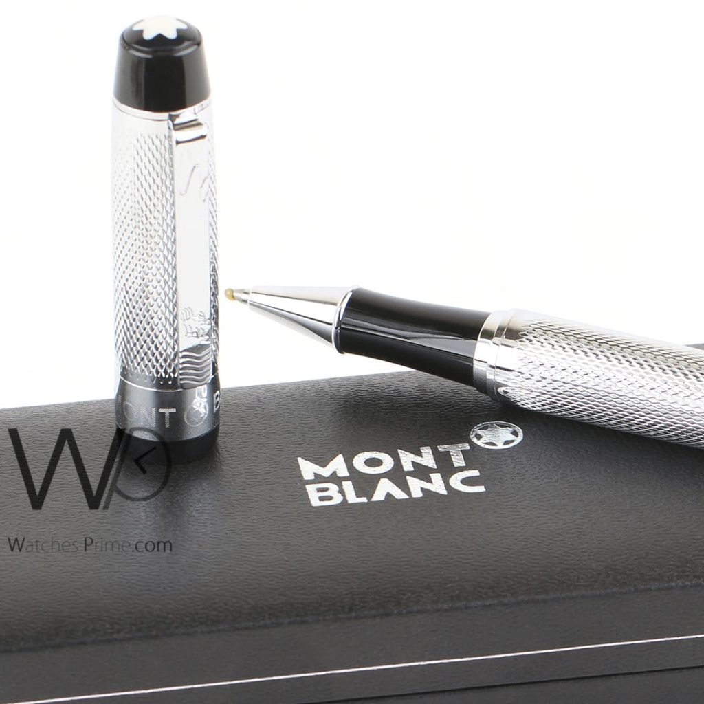 قلم حبر mont blanc فضي مون بلو | واتشز برايم
