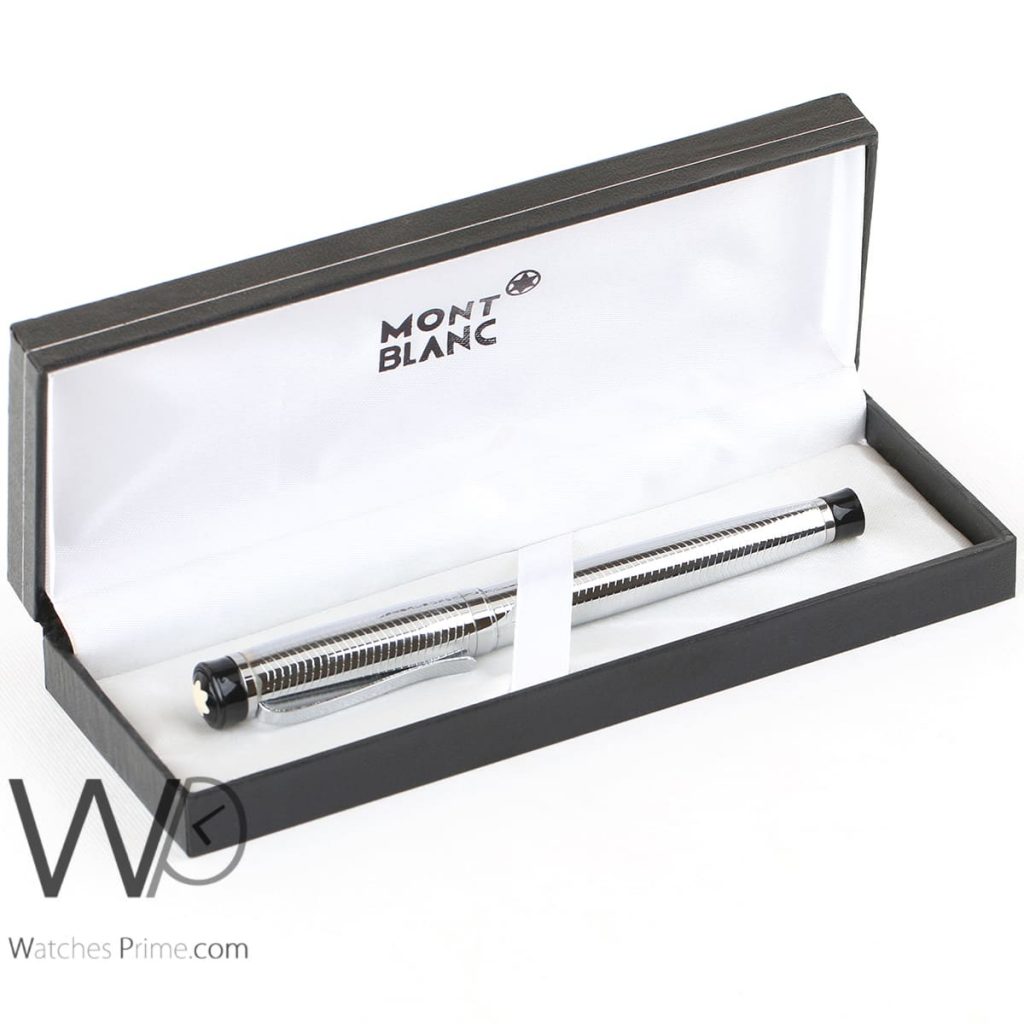 قلم حبر فضي mont blanc مون بلو | واتشز برايم