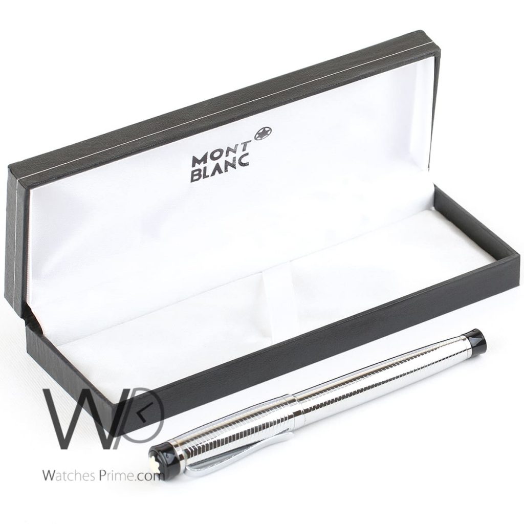 قلم حبر فضي mont blanc مون بلو | واتشز برايم