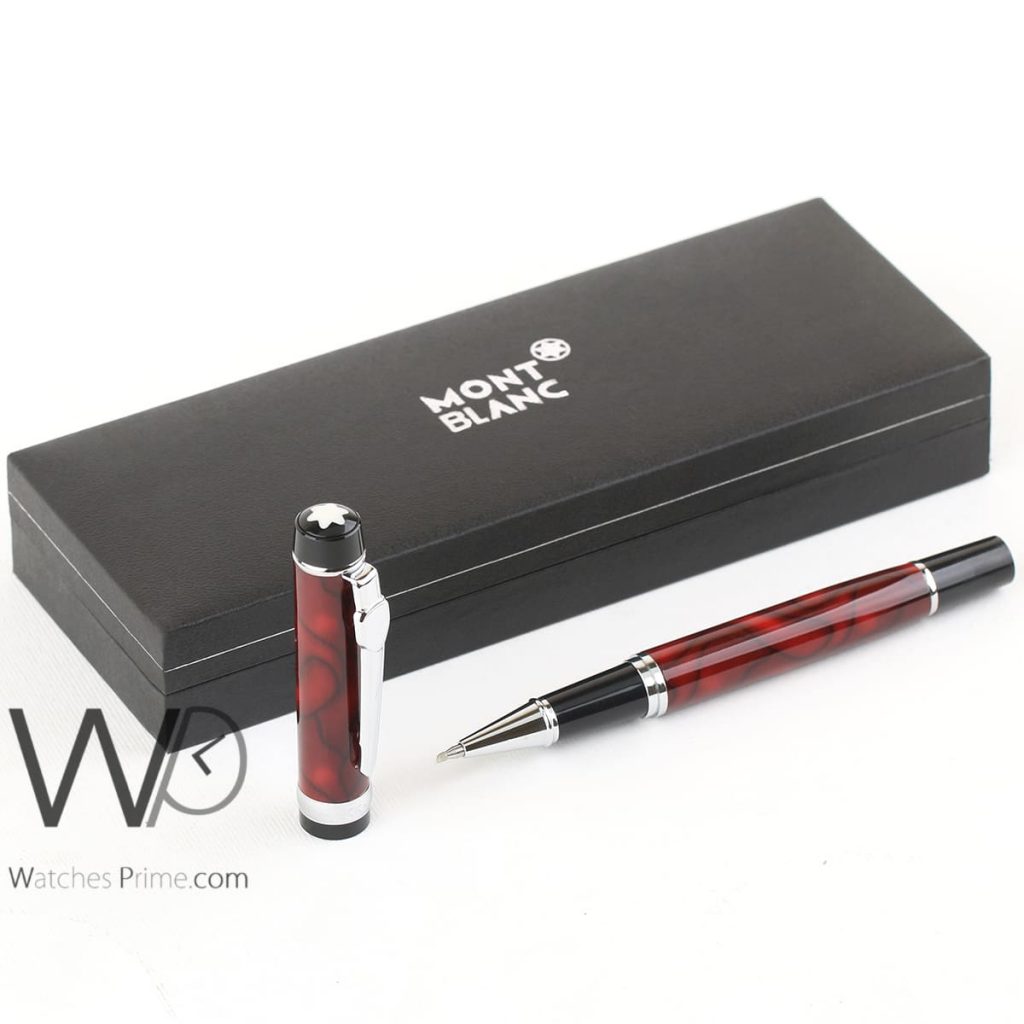 mont blanc roller ball ink red pen | Watches Prime