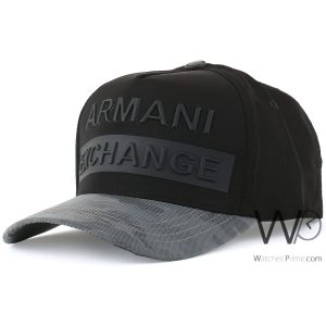 Black armani exchange cap for men