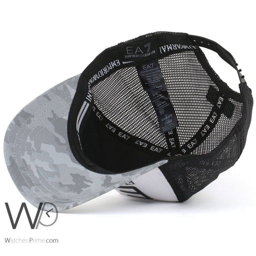Emporio Armani EA7 white black cap for men | Watches Prime
