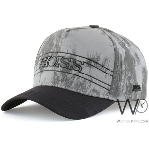 Hugo boss gray black cap for men