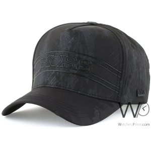 Black hugo boss cap for men