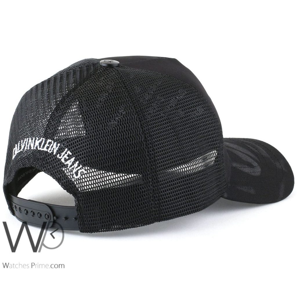 Black Calvin Klein baseabll cap CK men | Watches Prime