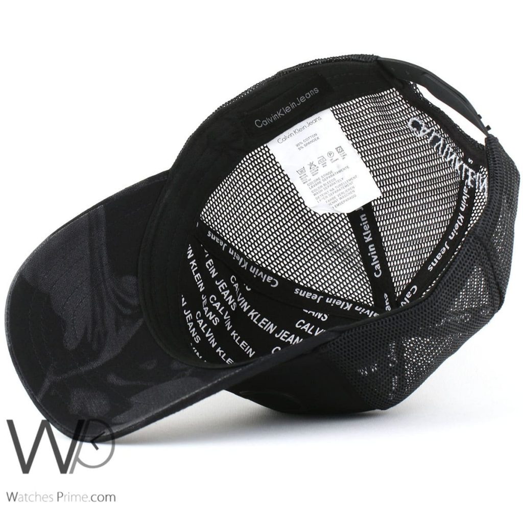 Black Calvin Klein baseabll cap CK men | Watches Prime
