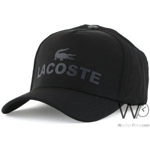 Black lacoste cap for men
