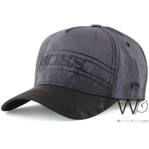 Gray black hugo boss cap for men