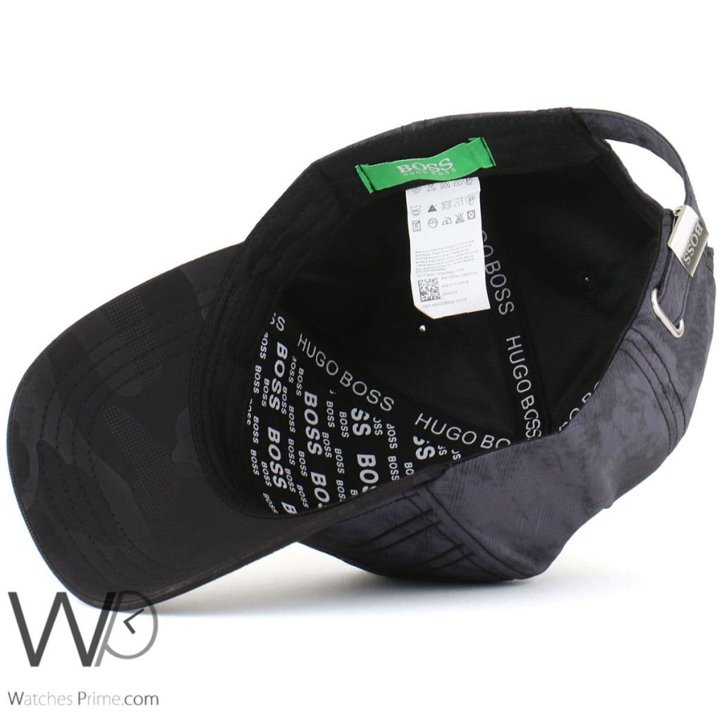 Hugo Boss gray and black cap for men | Watches Prime