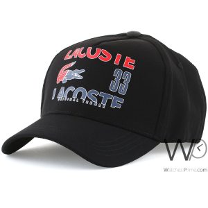 Lacoste black cap for men