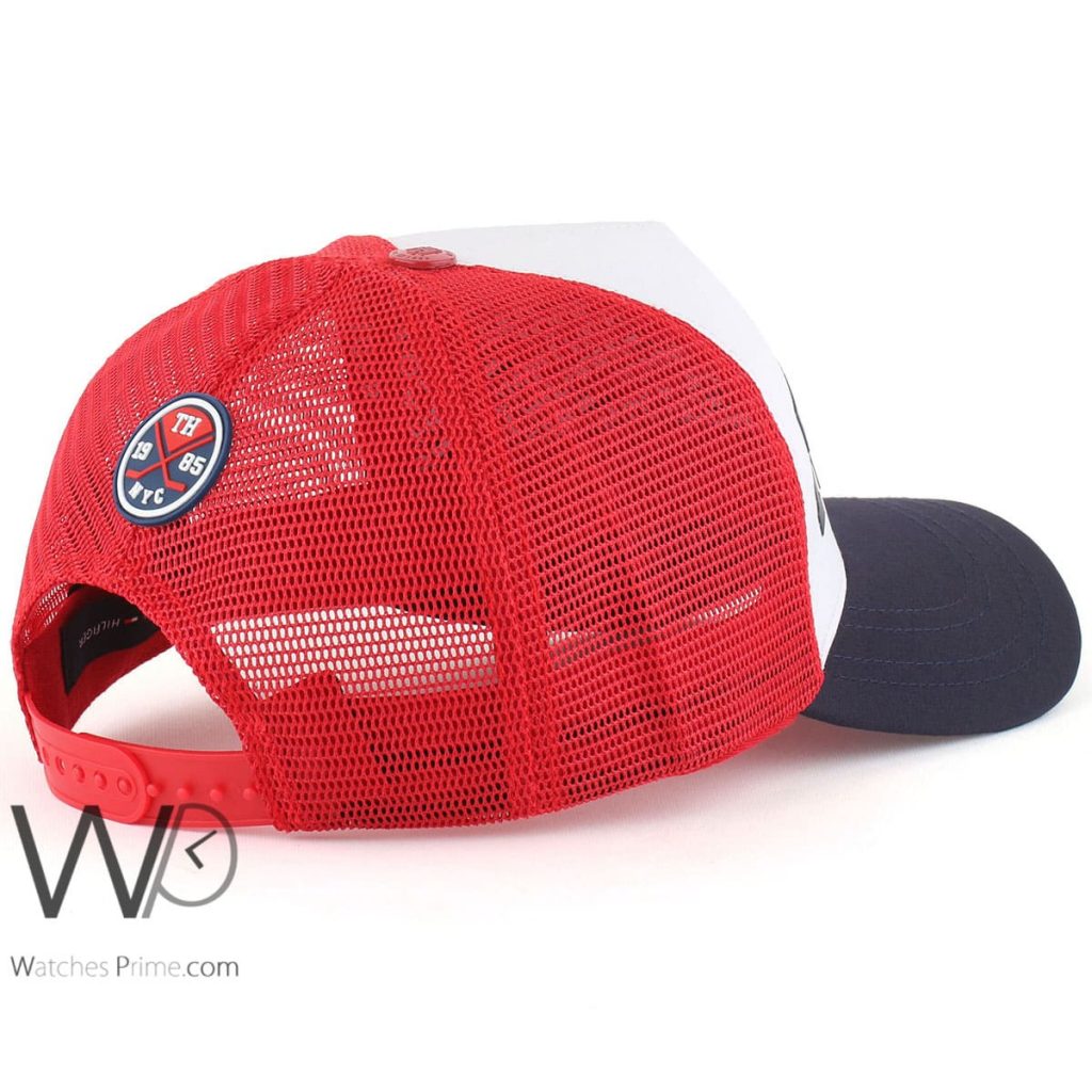Tommy Hilfiger red white baseball cap men | Watches Prime