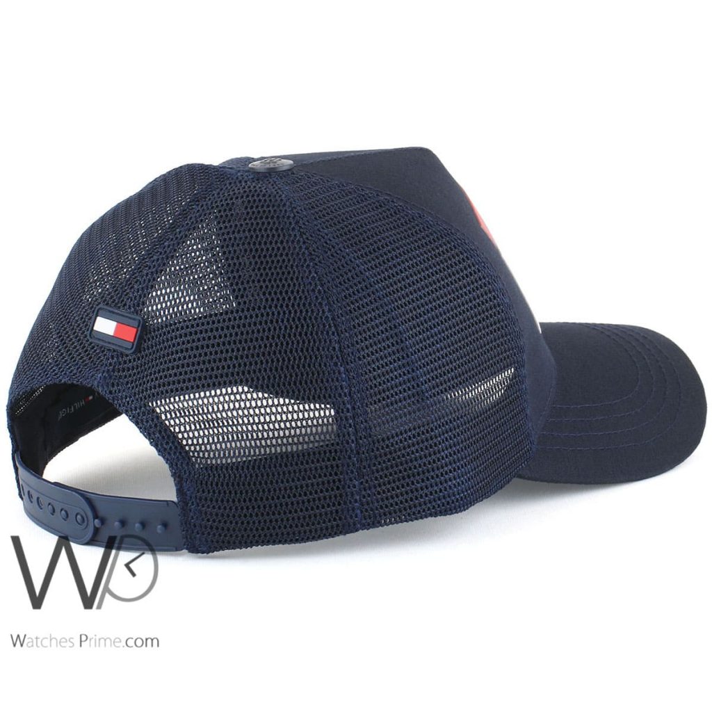 Tommy Hilfiger baseball cap mesh for men blue | Watches Prime