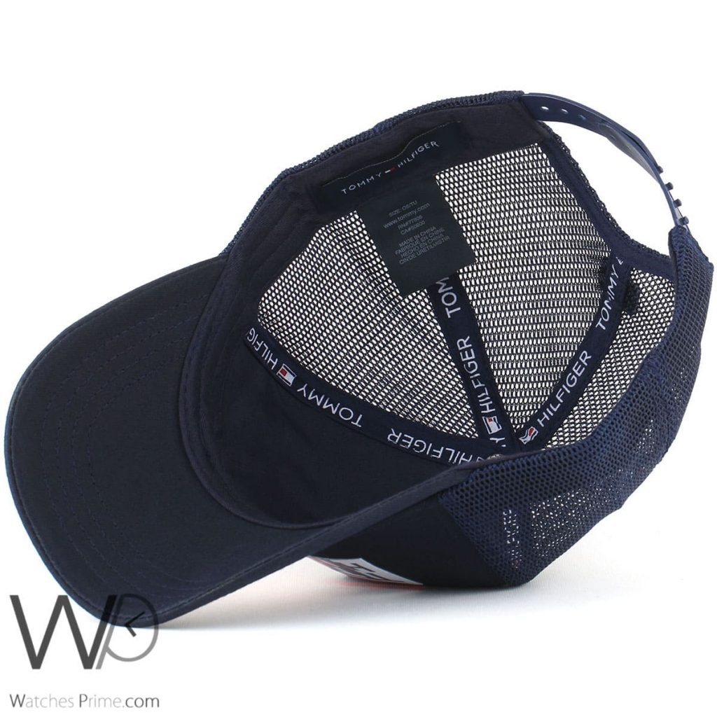 Tommy Hilfiger baseball cap mesh for men blue | Watches Prime