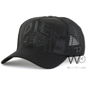 Black diesel mesh baseball men cap